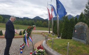Čović izbjegao komemoraciju, ali je položio cvijeće u Bleiburgu